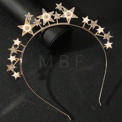 Iron with Rhinestone Hair Bands PW-WG83403-01-1