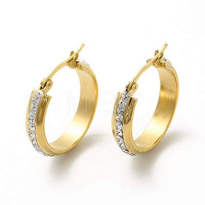 Crystal Rhinestone Hoop Earrings EJEW-M214-16D-G-1