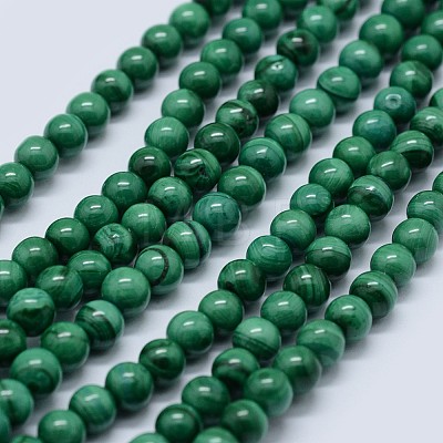 Natural Malachite Beads Strands G-F571-27AB1-16mm-1