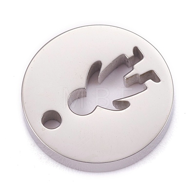 Non-Tarnish 304 Stainless Steel Charms STAS-F261-04P-1