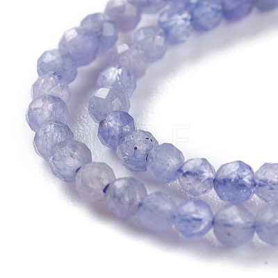 Natural Tanzanite Beads Strands G-A026-A05-2mm-1