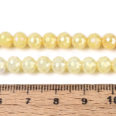 Anti-Tarnish Electroplate Glass Beads Strands GLAA-N056-6mm-05-1
