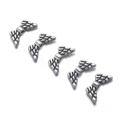 Antique Silver Tibetan Silver Wing Alloy Beads X-AB5004Y-1