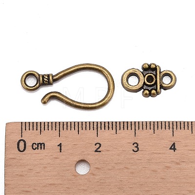 Tibetan Style Hook and Eye Clasps X-MLF1278Y-1