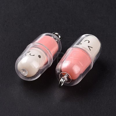 Translucent Plastic Pendants KY-L006-29C-1