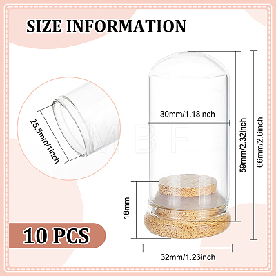 Glass Dome Cover DJEW-WH0034-77B-1