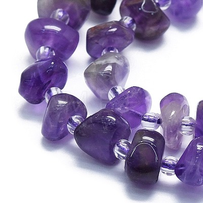 Natural Amethyst Beads Strands G-K245-H18-05-1