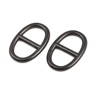 304 Stainless Steel Oval Links Connector Charms STAS-F366-02B-EB-1