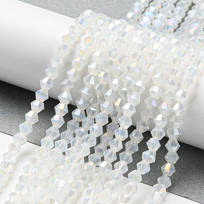 Imitation Jade Electroplate Glass Beads Strands EGLA-A039-J2mm-B05-1