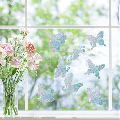 Waterproof PVC Colored Laser Stained Window Film Adhesive Stickers DIY-WH0256-016-1