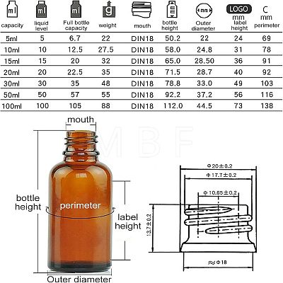 Straight Tip Glass Droppers MRMJ-FH0001-04E-1