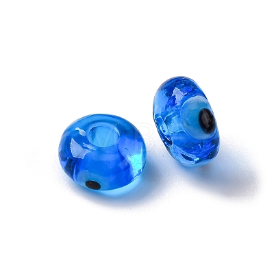 Handmade Evil Eye Lampwork Beads LAMP-F021-01-02-1