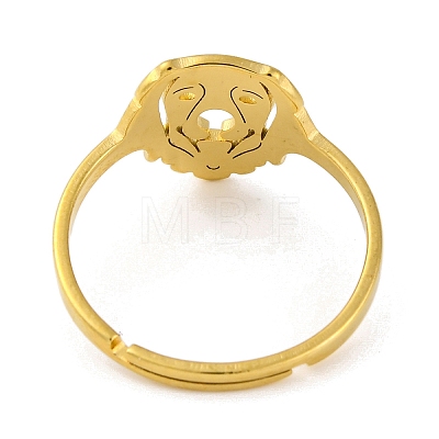 201 Stainless Steel Adjustable Ring for Women RJEW-D082-01H-1