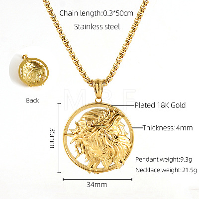 304 Stainless Steel Pendant Necklaces FS-WG0CD66-16-1
