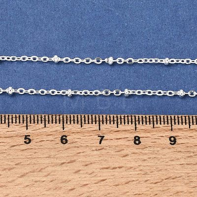PVD Vacuum Plating 304 Stainless Steel Satellite Chain Necklaces MAK-L015-41S-1