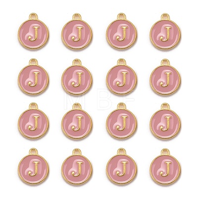 Golden Plated Alloy Enamel Charms ENAM-S118-07J-1