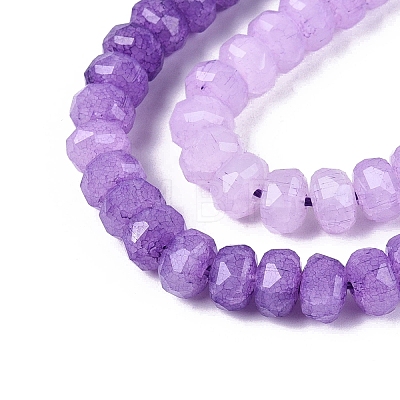 Imitation Jade Crackle Glass Beads Strands GLAA-N068-01A-A11-1