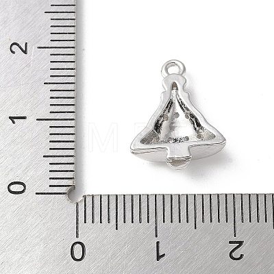 Brass Micro Pave Cubic Zirconia Pendants KK-P290-47B-P-1