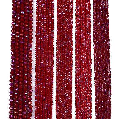 Electroplate Opaque Solid Color Glass Beads Strands LS-EGLA-A044-P3mm-L02-1