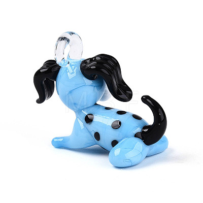 Handmade Lampwork Pendants LAMP-T025-08A-1