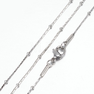 304 Stainless Steel Coreana Chain Necklaces STAS-G083-24P-1