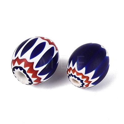 Handmade Millefiori Glass Barrel Beads LA-N002-16A-1