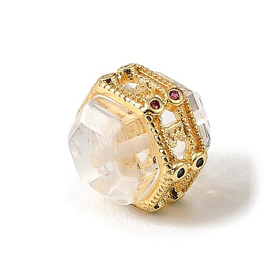 Natural Quartz Crystal Beads KK-D262-08G-05-1
