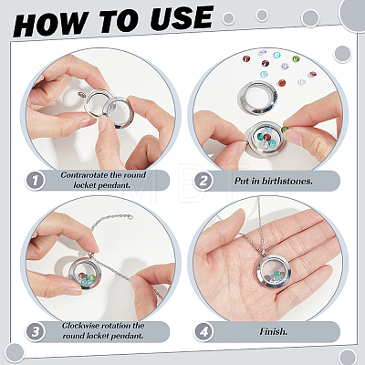 DIY Pendant Necklaces DIY-ME0003-01-1