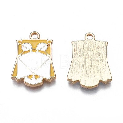 Rack Plating Alloy Enamel Pendants ENAM-S122-88-1