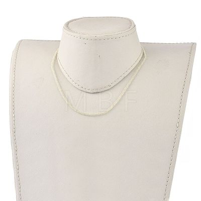 Faceted Rondelle Glass Beaded Necklaces NJEW-JN03004-07-1