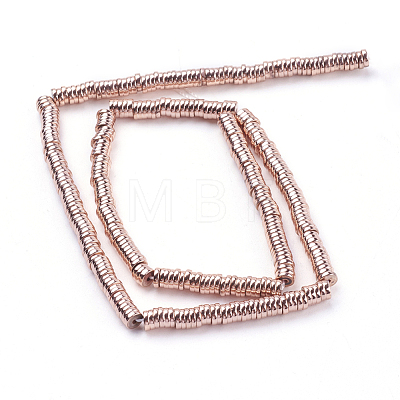 Electroplated Non-magnetic Synthetic Hematite Beads Strand X-G-E430-01-4.5mm-RG-1