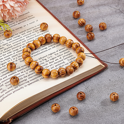 200Pcs Wood Beads WOOD-OC0003-68B-LF-1