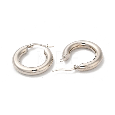304 Stainless Steel Huggie Hoop Earrings for Women EJEW-Q767-01C-P-1