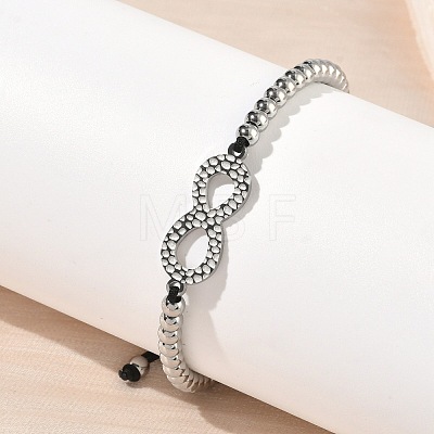 304 Stainless Steel Infinity Link Bracelets BJEW-F534-01P-1