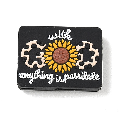 Inspirational Silicone Beads SL-CBAF318-C03-1