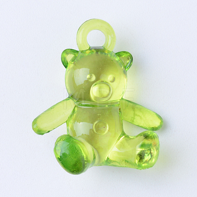 Transparent Acrylic Pendants X-TACR-S132-22-1