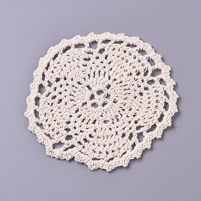 Woven Crochet Coasters Table Mats DIY-WH0157-09-1