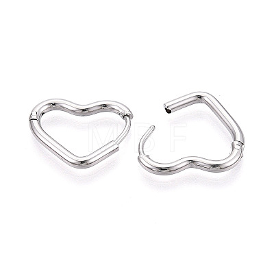 304 Stainless Steel Hoop Earrings STAS-T074-28P-1