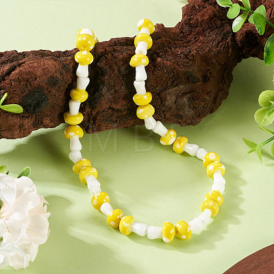 1Strand Handmade Lampwork Beads Strands LAMP-TA0001-84F-1