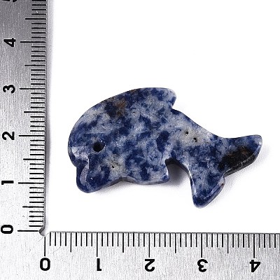 Natural Blue Spot Jasper Pendants G-Q608-04B-1