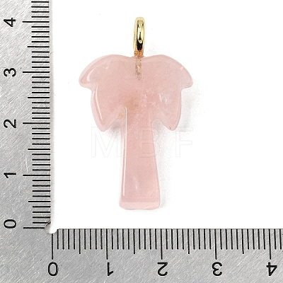 Natural Rose Quartz Carved Pendants X-G-C282-04B-1