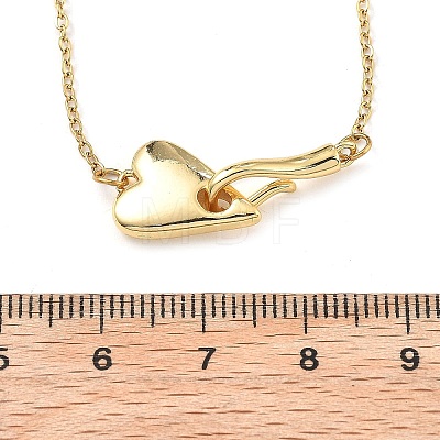 Heart 304 Stainless Steel Pendant Necklaces for Women NJEW-D288-01G-1