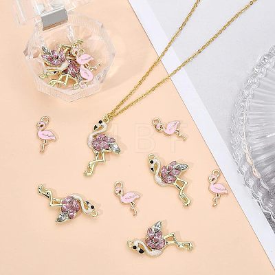 28Pcs 2 Style Alloy Rhinestone Pendants FIND-CA0006-42-1