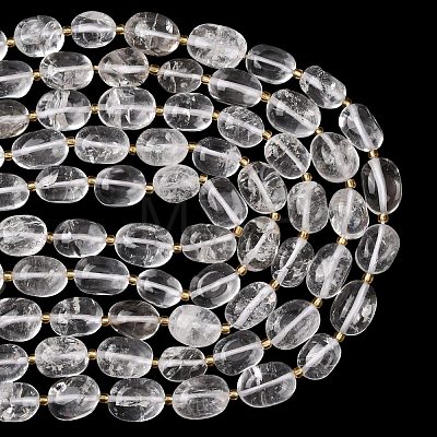 Natural Quartz Crystal Beads Strands G-G453-D17-01-1