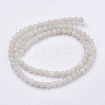 Natural Yellow Jade Beads Strands G-G598-4mm-YXS-03-1