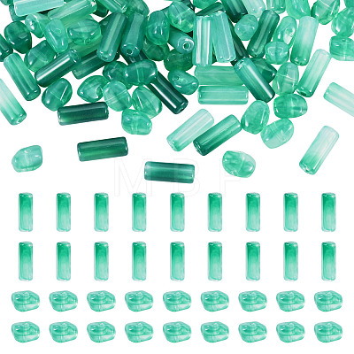 90Pcs 2 Styles Opaque Acrylic Imitation Gemstone Beads OACR-TA0005-14C-1