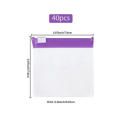 EVA 40Pcs Plastic Zip-lock Bags ABAG-SP0001-18A-04-1