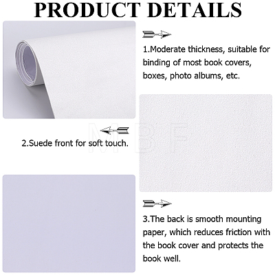 1.1M Self Adhesive Faux Suede Book Covers DIY-WH0491-89C-1