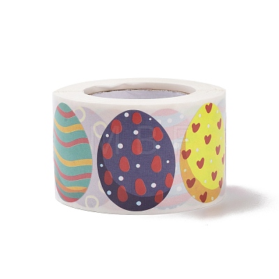 9 Patterns Easter Theme Self Adhesive Paper Sticker Rolls DIY-C060-02B-1