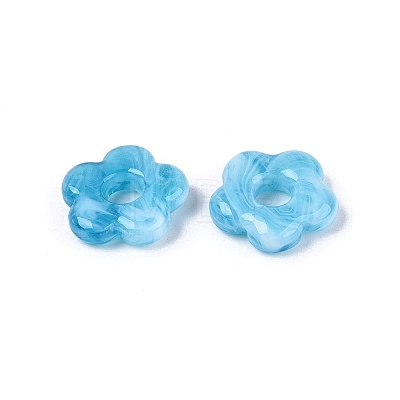 Two Tone Handmade Lampwork European Beads LAMP-N024-39-01D-1